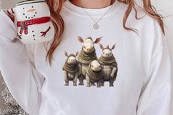 Christmas Family Animals Clipart, Christmas Family Product Image 2