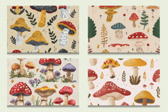 Crochet Mushroom Embroidery Cutting Boards sublimation Desig Product Image 2