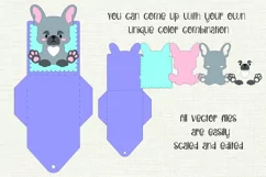 French Bulldog | Gift Card Holder | Paper Craft Template Product Image 2