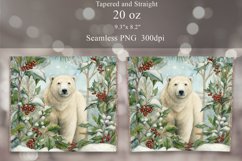 Christmas Bear Tumbler Sublimation | Winter Tumbler Wrap Product Image 2