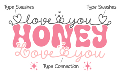 Love You Honey is perfect for Valentine’s Day font Product Image 2