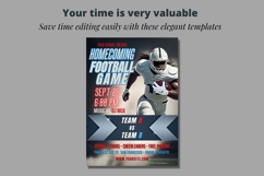 Homecoming Football Flyer Template, Homecoming Football Game Product Image 2