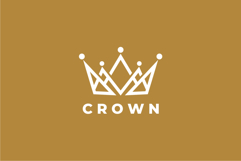 Abstract Crown Logo Design Vector Illustration Product Image 2