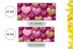 Glitter Hearts Mug Template, Glitter Love Mug Design Product Image 2