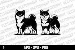 Illustration of a husky dog isolated on white background. Product Image 2
