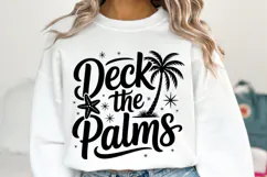 Deck the Palms Svg | Christmas Svg | Shirt Svg Product Image 1