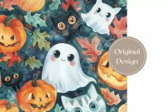 Halloween Pumpkins Tumbler Design, Cartoon Halloween Tumbler Product Image 2