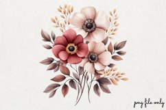 Wild flowers butterflies and dragonfly Clipart PNG Product Image 1