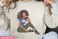 Empowering Black Girl Clipart PNG Product Image 1