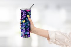 Colorful Flower Tumbler Wrap Design Product Image 2