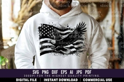 Eagle with USA Flag. Patriotic. Independence Day. 4th July. Product Image 2