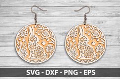 Laser Cut Bunny SVG | Laser Cut Rabbit SVG | Easter SVG Product Image 2