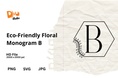 Eco-Friendly Floral Monogram Product Image 1