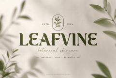 Ekainos Font: Nature-Inspired Botanical Serif Font Product Image 4