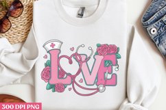 Valentine Nurse Sublimation Bundle PNG Product Image 6