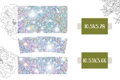 White Tumbler Template, Glitter 40 Oz Tumbler Print Product Image 2