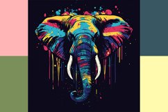 Colorful Abstract Elephant Design Product Image 4