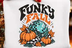 Groovy Harvest Fall PNG, Disco Pumpkin Autumn PNG, Retro Wes Product Image 2