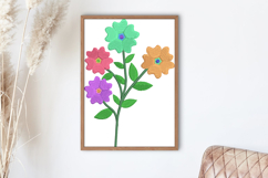 Colorful Floral Branch Embroidery Design Product Image 2