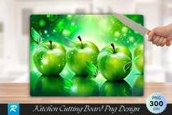 Green Apple Cutting Board Sublimation Design Product Image 1