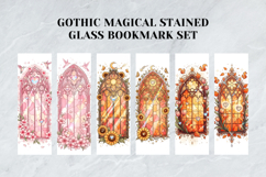 Gothic Magical Stained Glass Bookmark, Mystical Cathedral Product Image 2