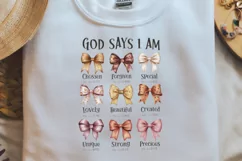 Fall Autumn God say i am sublimation PNG CLIPART Product Image 1
