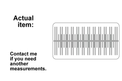 Double slotted rigid heddle with 21 slot for band weaving me Product Image 2