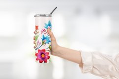 Flower Pattern Tumbler Warp Design Product Image 2