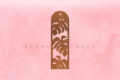 Monstera Plant Floral Bookmark Laser Cut File Product Image 2