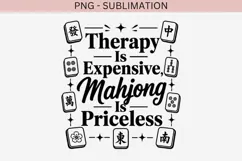Mahjong quote png design for T-shirts Product Image 2