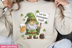 Let the shenanigans begin! PNG, St Patricks Day Gnome Sublim Product Image 1