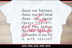 Love yourself, Self care SVG, Inspirational Quotes SVG Shirt Product Image 2