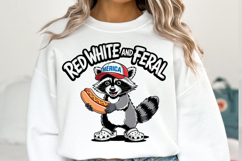 Red White and Feral Svg | Svg Files for Cricut | Shirt Svg Product Image 1