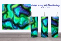 Bright glitter green tumbler | Abstract 20 oz Tumbler Product Image 1