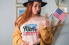 Little miss liberty 4th of July Sublimation Design Product Image 3