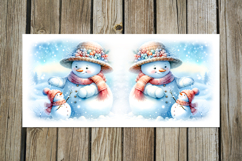 Xmas Snowman card | 4 christmas Mug Sublimation designs Product Image 2