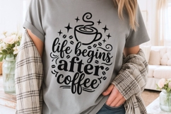 Life Begins After Coffee Svg, Morning Coffee Svg. Product Image 3