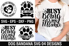 Dog Bandana SVG Design -Dogs are my favorite people Product Image 1