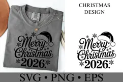 Merry Christmas 2026 Svg | Christmas svg | Shirt Svg Product Image 1