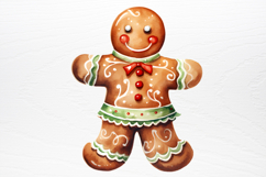 Gingerbread Man Sublimation Clipart PNG Product Image 2