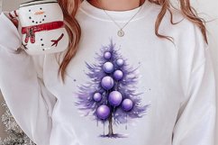 Lavender And Christmas Tree Sublimation Clipart Product Image 2