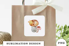 Watercolor Autumn Mushroom png Product Image 2
