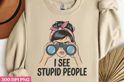 I see stupid people PNG, Pop Art Valentine Day Clipart PNG Product Image 3