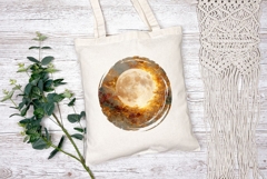 Moon Illustration, Celestial PNG, Gold Sky PNG Product Image 2