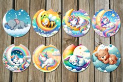 Animals baby | nursery Sublimation Car coaster &amp; key chain Product Image 2