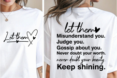 Let them SVG | Inspirational SVG| Front and Back SVG PNG Product Image 2