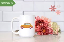Hand Drawn Summer Car Illustration, Cartoon Car PNG Product Image 2