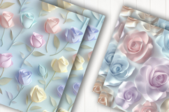 Light Pink Rose Digital Paper Product Image 2