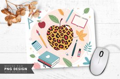 Colorful Leopard Printed Apple Creative Elements Mouse Pad Product Image 1