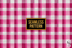 Pink White Plaid Digital Paper Pattern Product Image 2